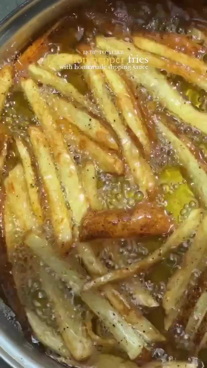 Lemon pepper fries recipe