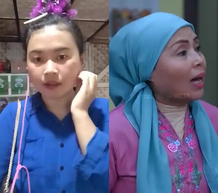 udah cantik gini malah di bilang mau maen lenong,Mak mak