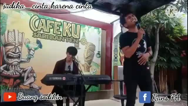 Judika - cinta karena cinta Cover By Rans Dolphin @Cafeku sari bante serang banten (Chanel youtube Rans Dolphin) 
