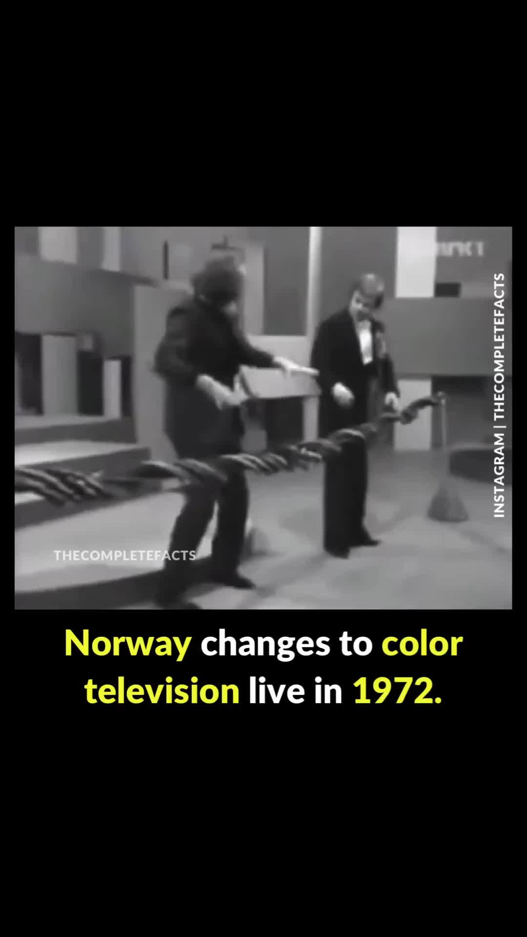 treatment perubahan tv hitam putih ke berwarna di Norwegia