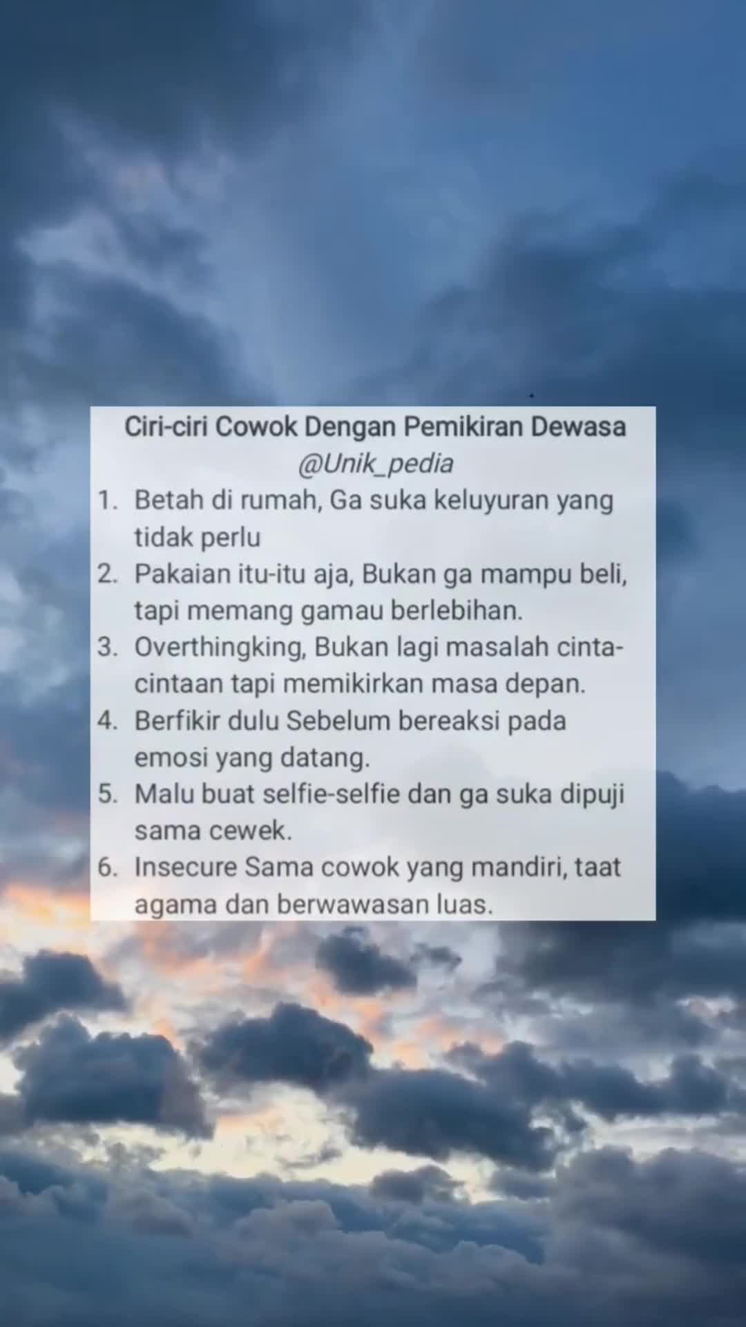 Ciri Cowok dengan Pemikiran Dewasa