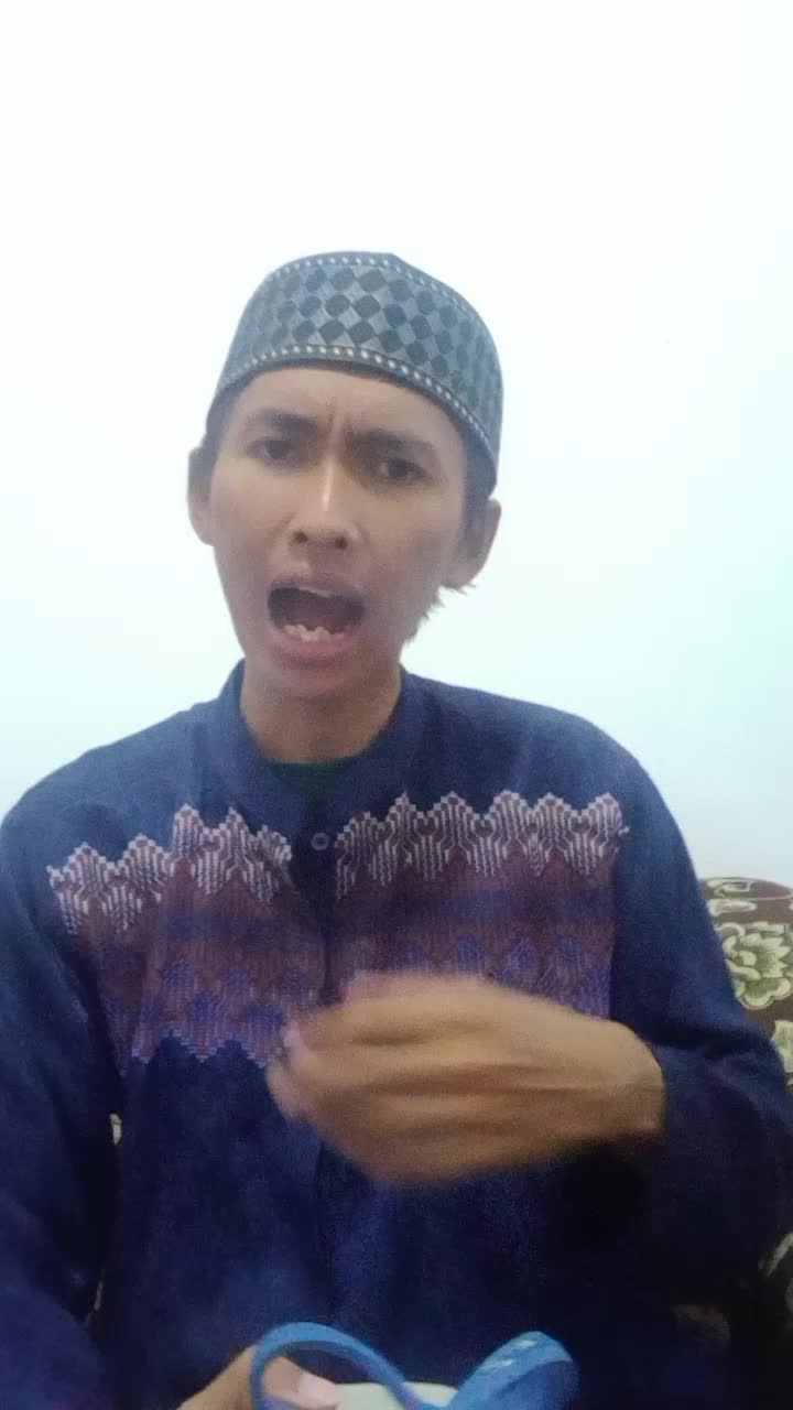 Ekspresi guru ngebimbing para Rock and Rol yg mau ngaji 