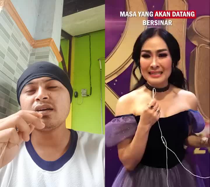 deg2an duet sama bintang senior KDI atau mbak iis Dahlia 