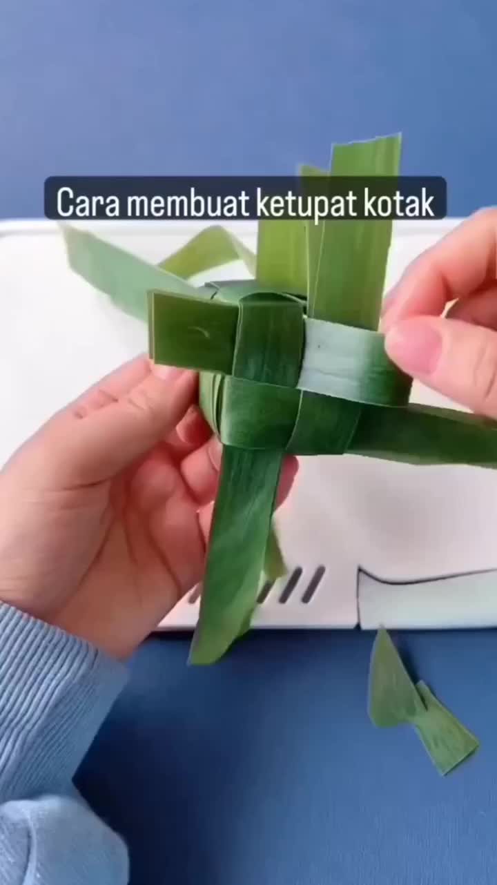 Cara Membuat Ketupat Kotak