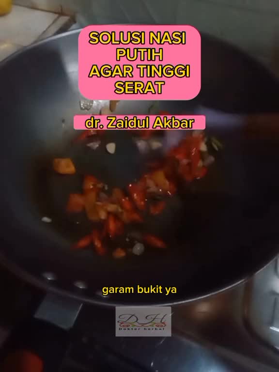 supaya nasi tetap tinggi serat