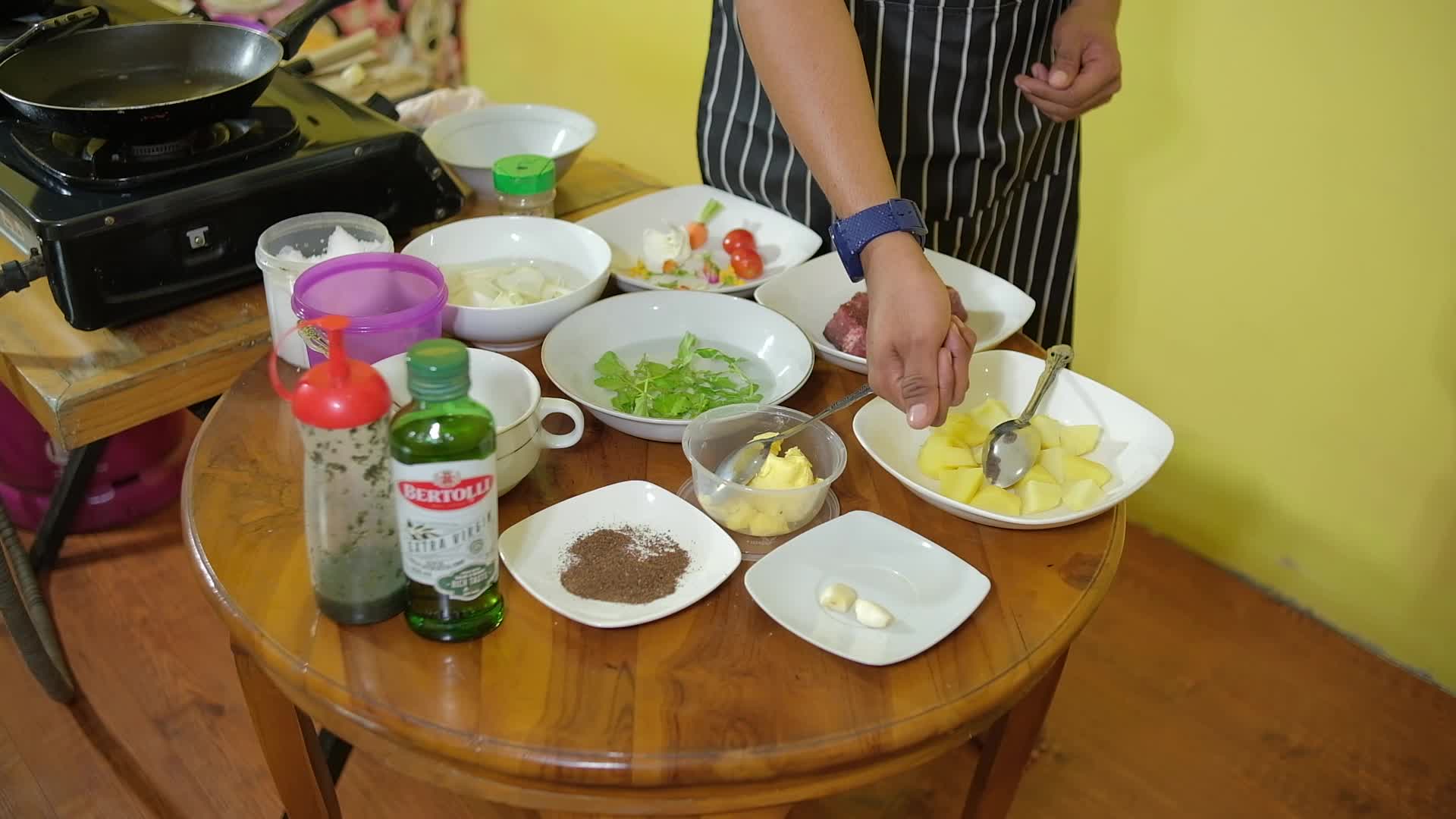 Black & white Tenderloin steak #OnlineAuditionMCI8  #MasterChefIndonesia  Asal ACEH LANGSA KOTA