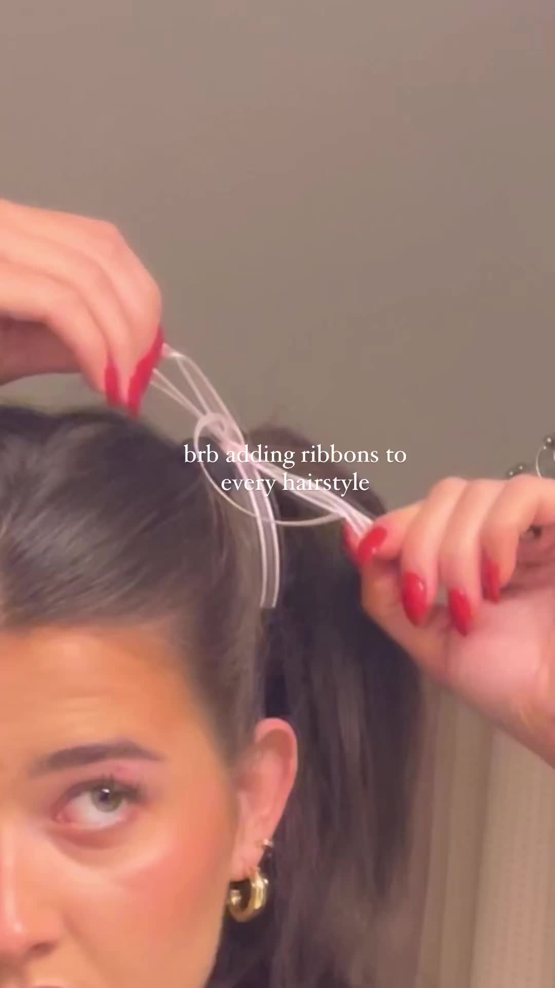 Ribbon haistyle lucu banget loh guys!