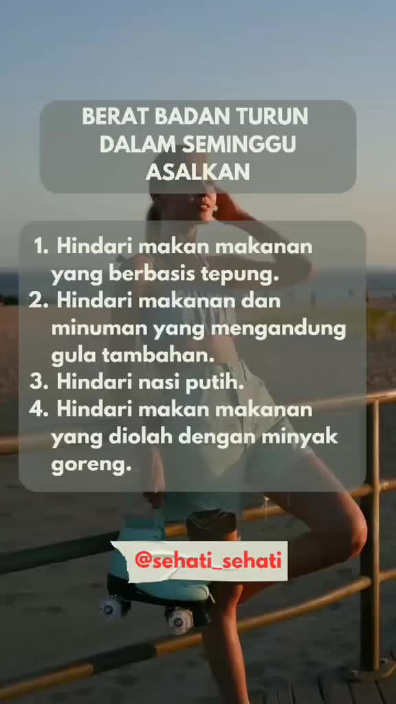 berat badan turun dalam seminggu