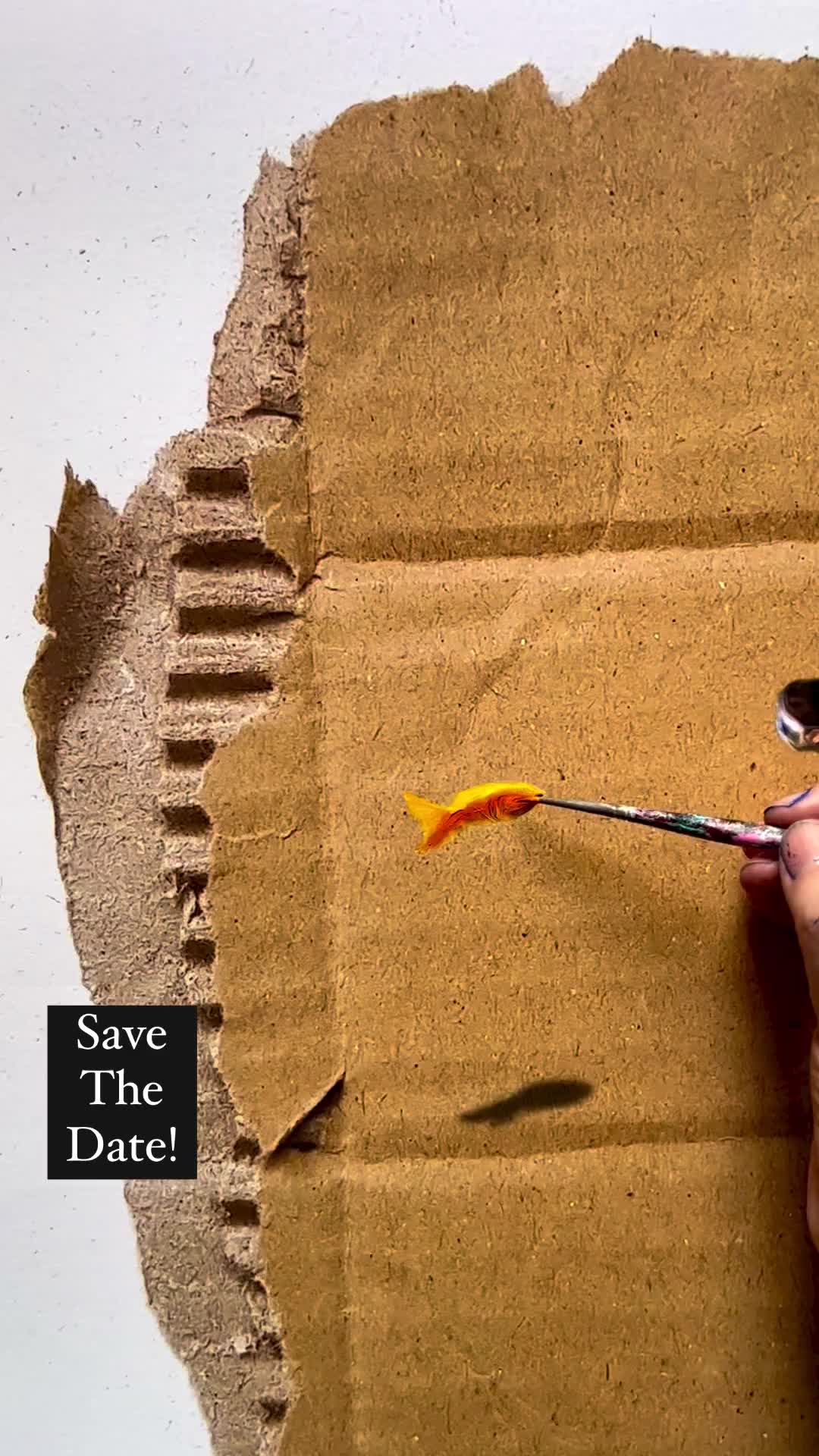 lukisan indah dengan media yang menarik