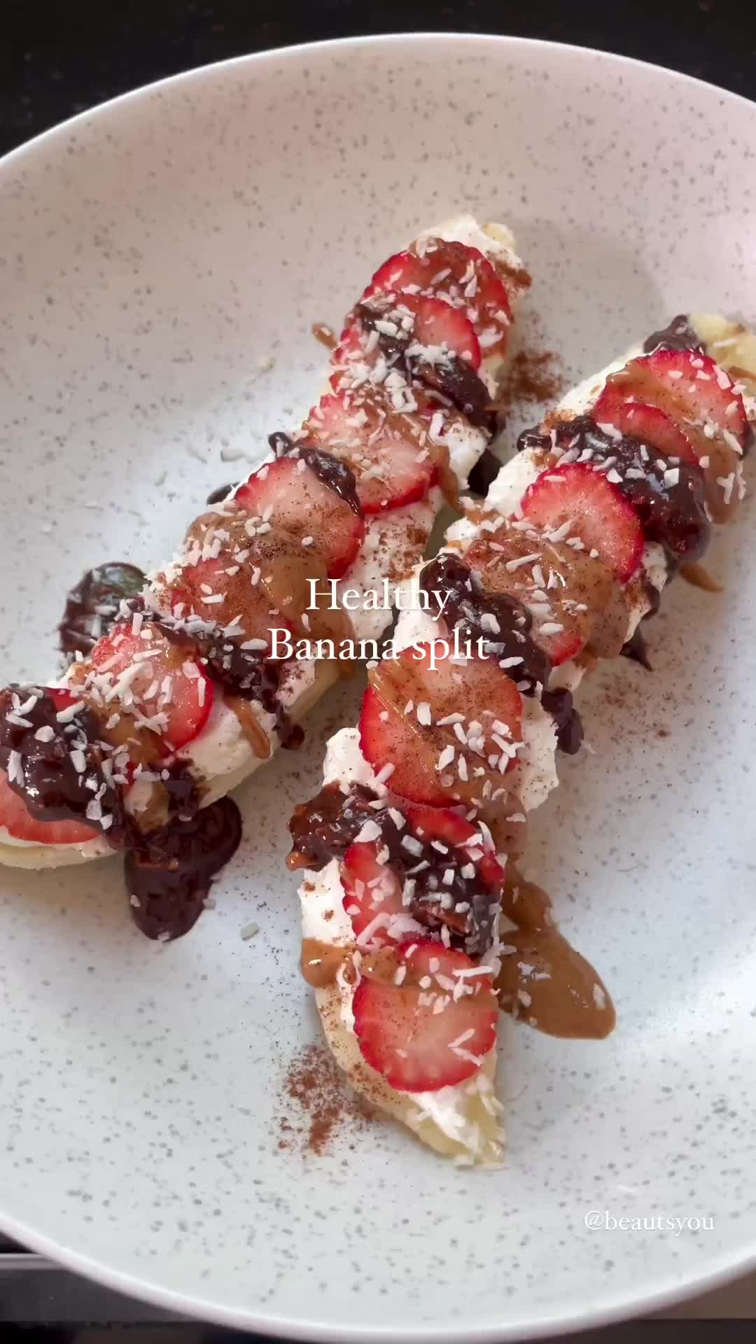 Strawberry banana split