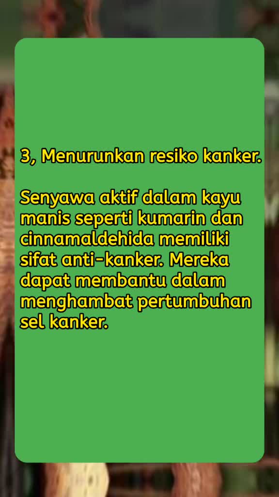 manfaat kayu manis