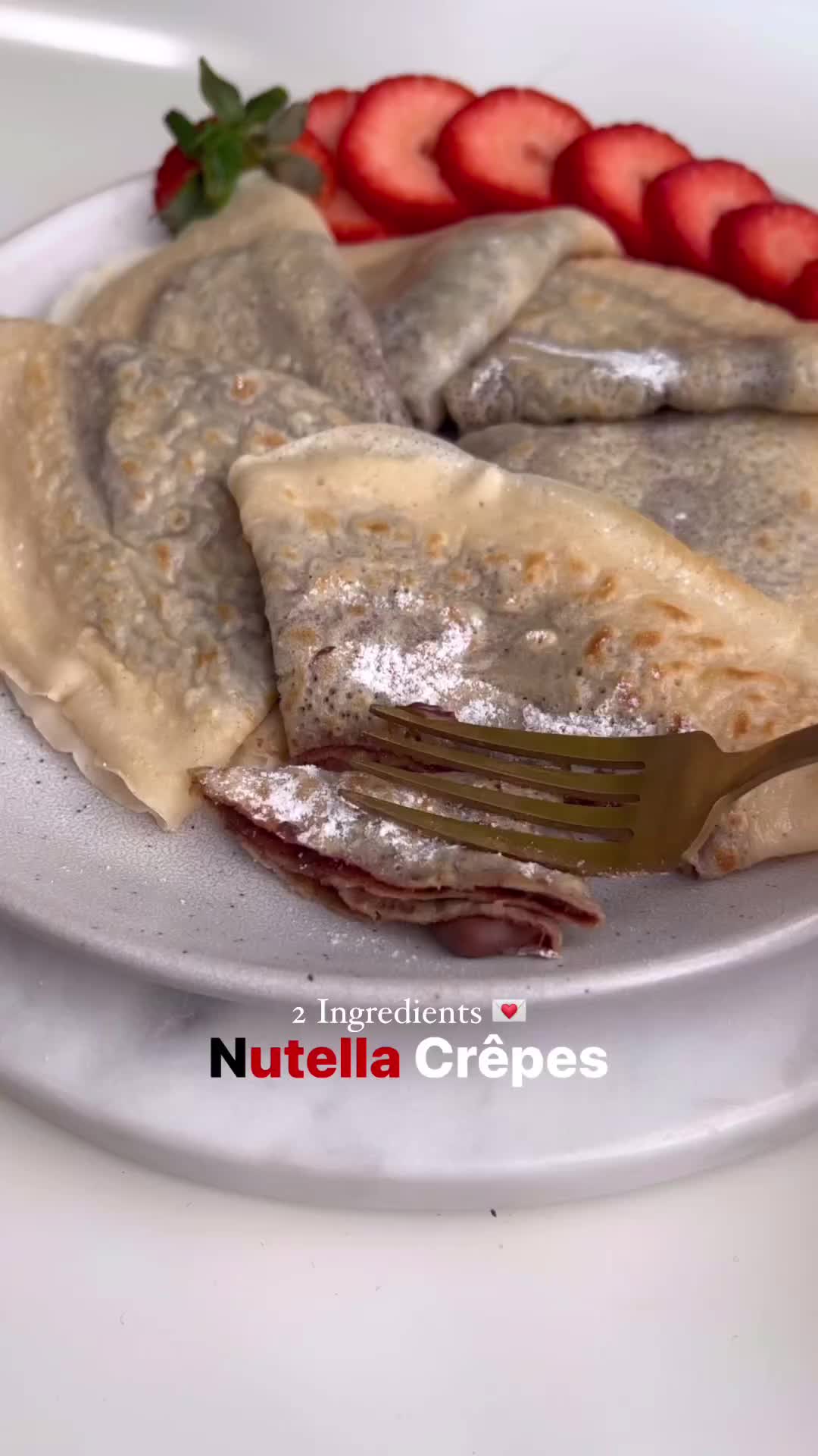 Nutella crepes😋