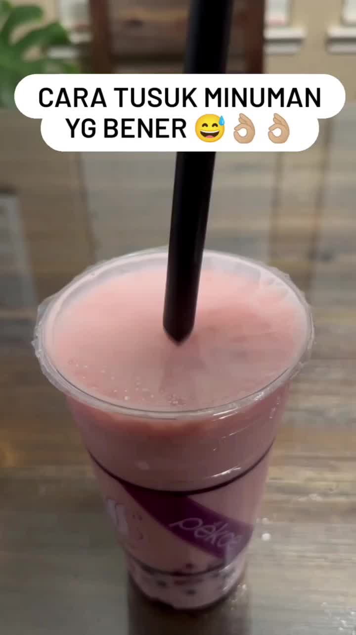 Cara Tusuk Minuman Yang Benar