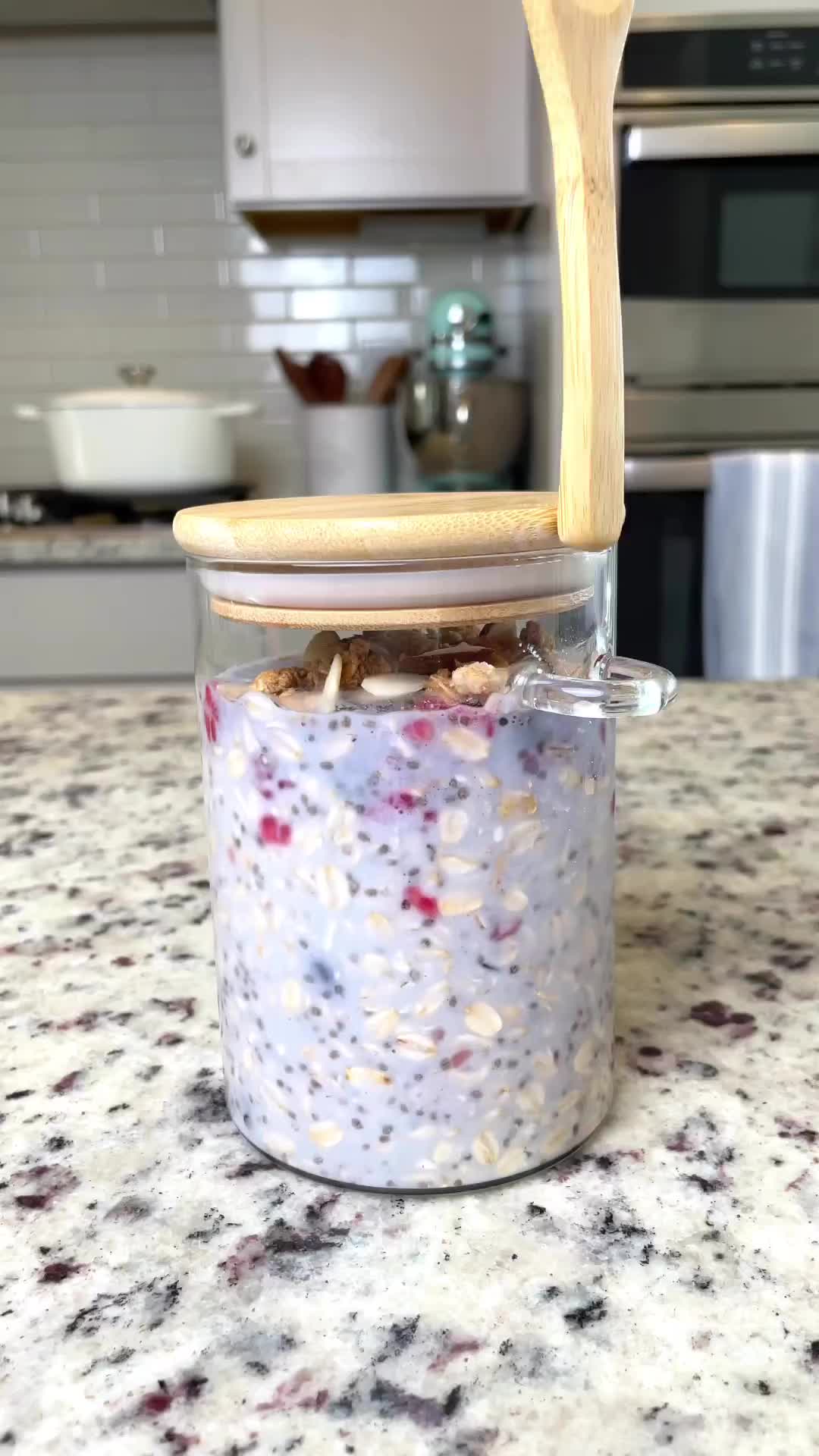 Resep frozen fruit overnight oats