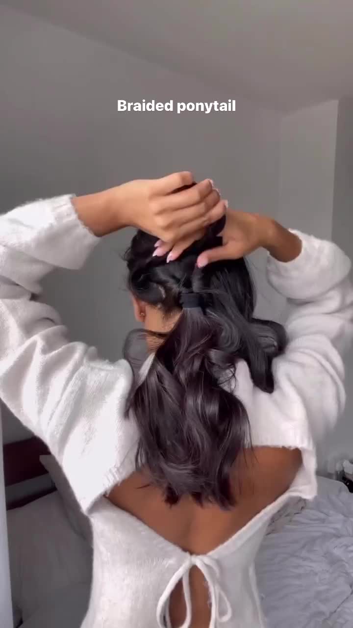 Braided ponytail lucu bangettt