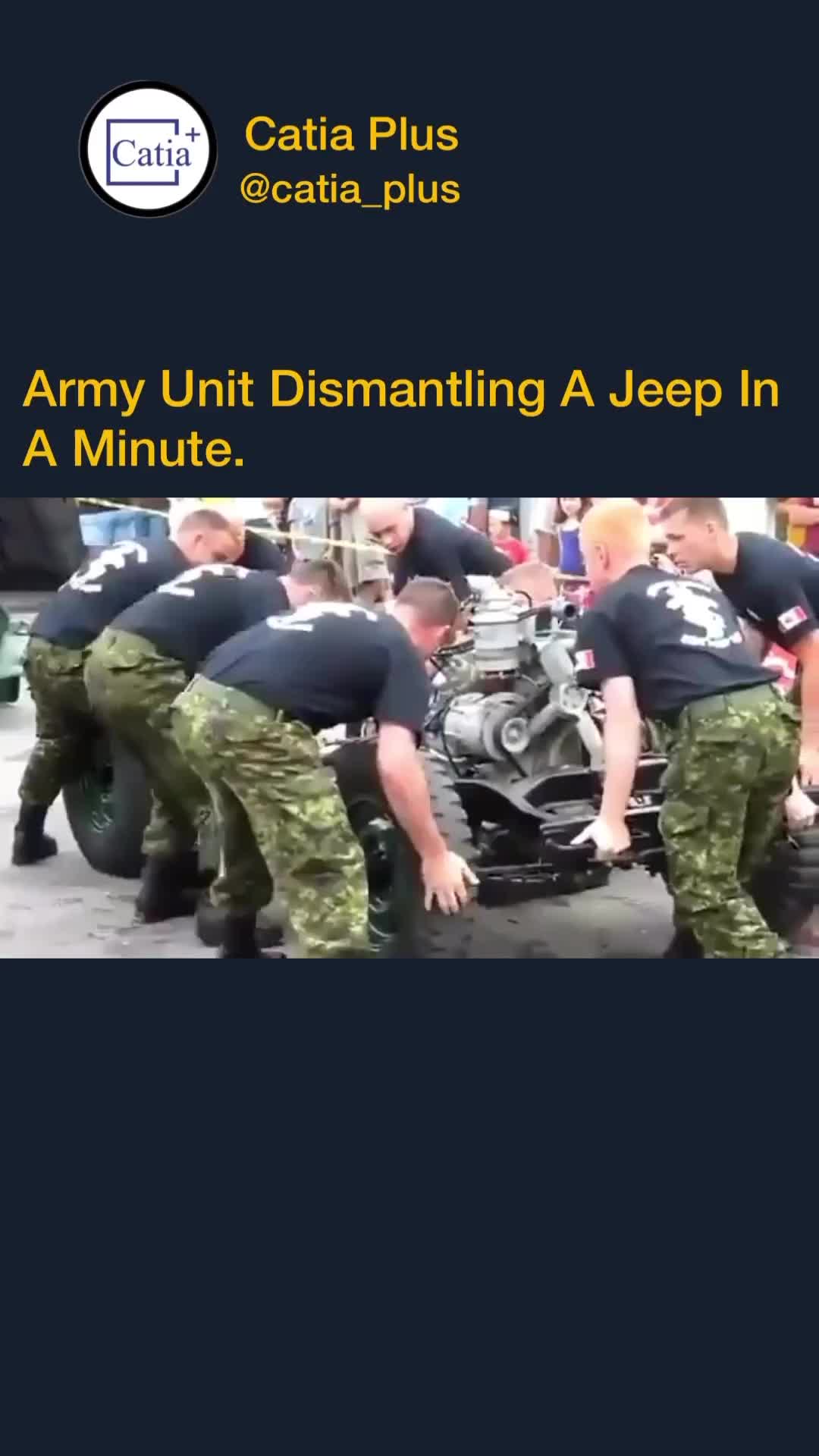 cara tentara bongkar pasang mobil jeep