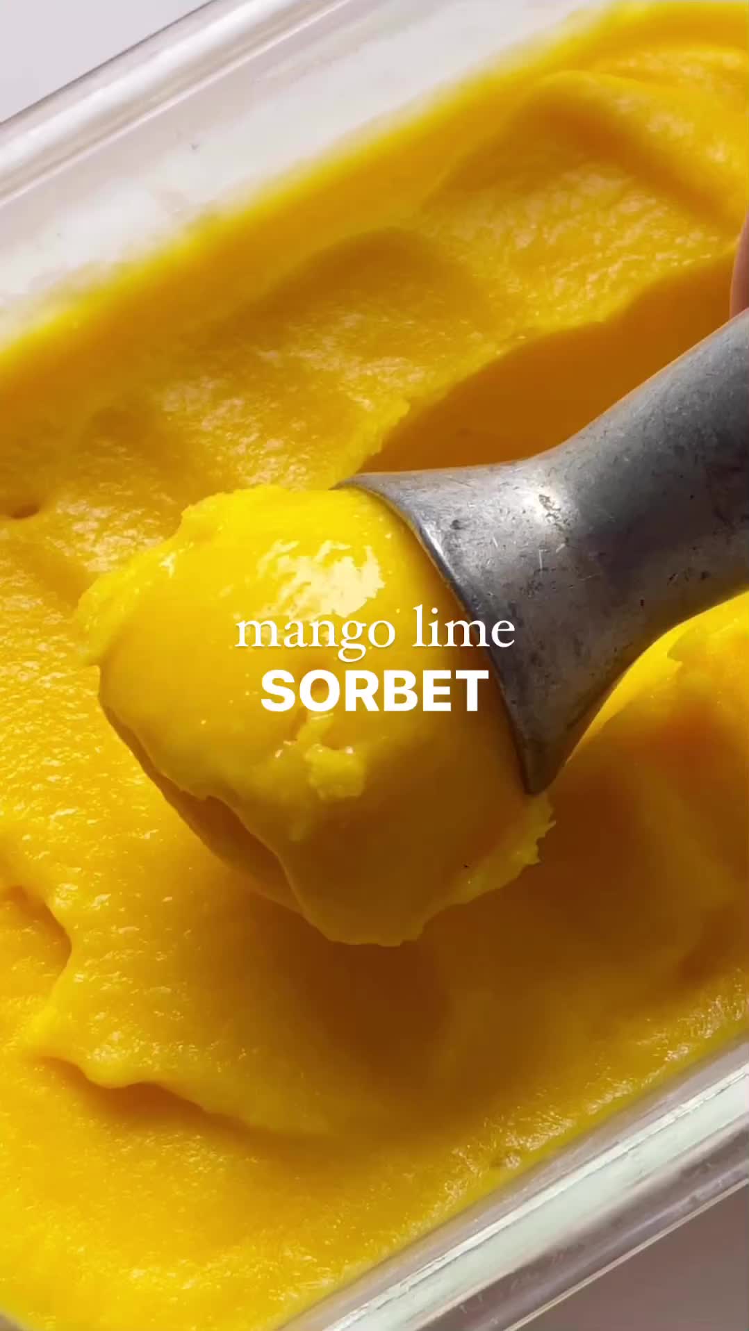 Cara bikin mango lime sorbet