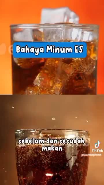 bahaya minum es
