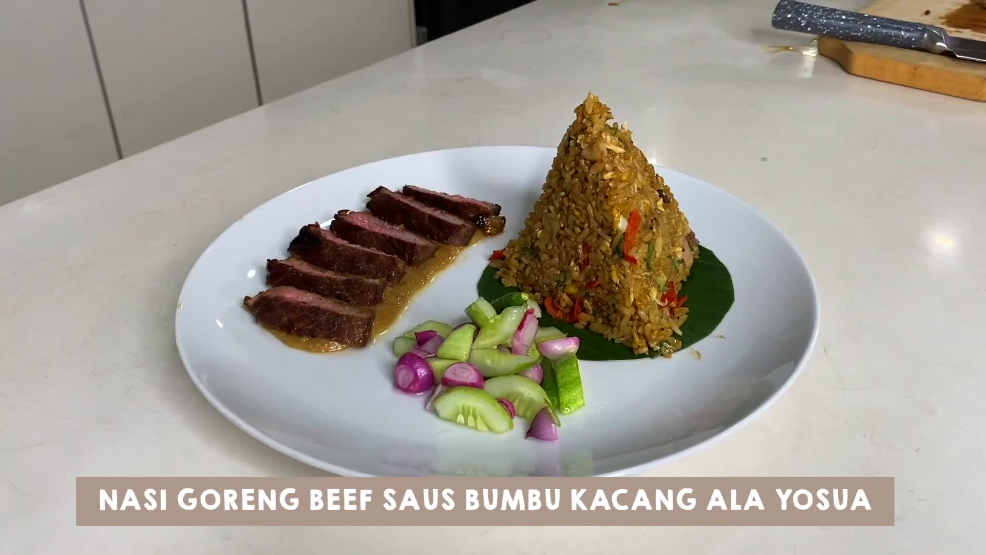 Nasi Goreng Steak Bumbu Sate Ala Yosua