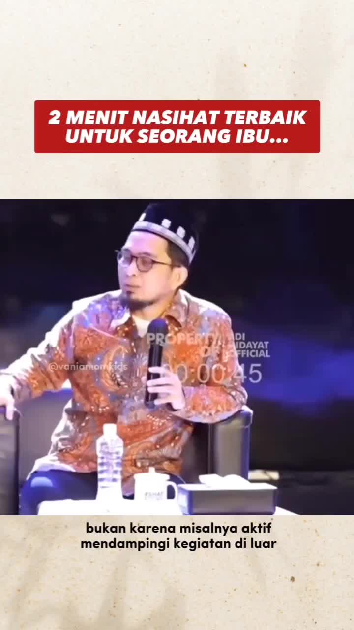 Keberhasilan seorang anak terpengaruh dari Ibunya.
