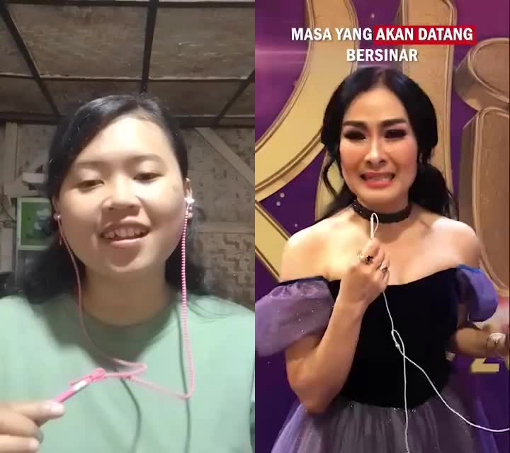 popcorn duet challenge with Iis Dahlia buatlah cita cita menjadi nyata 