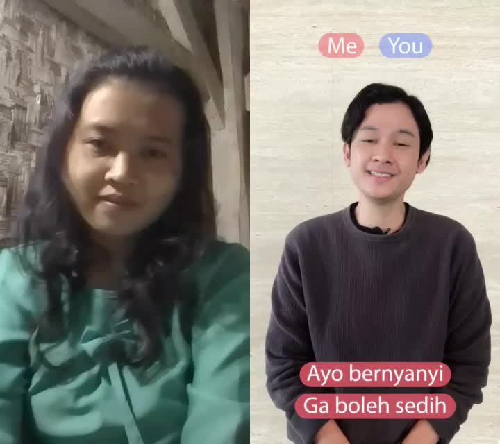 tuh jangan nangis nanti jadi meong loh 😁😁