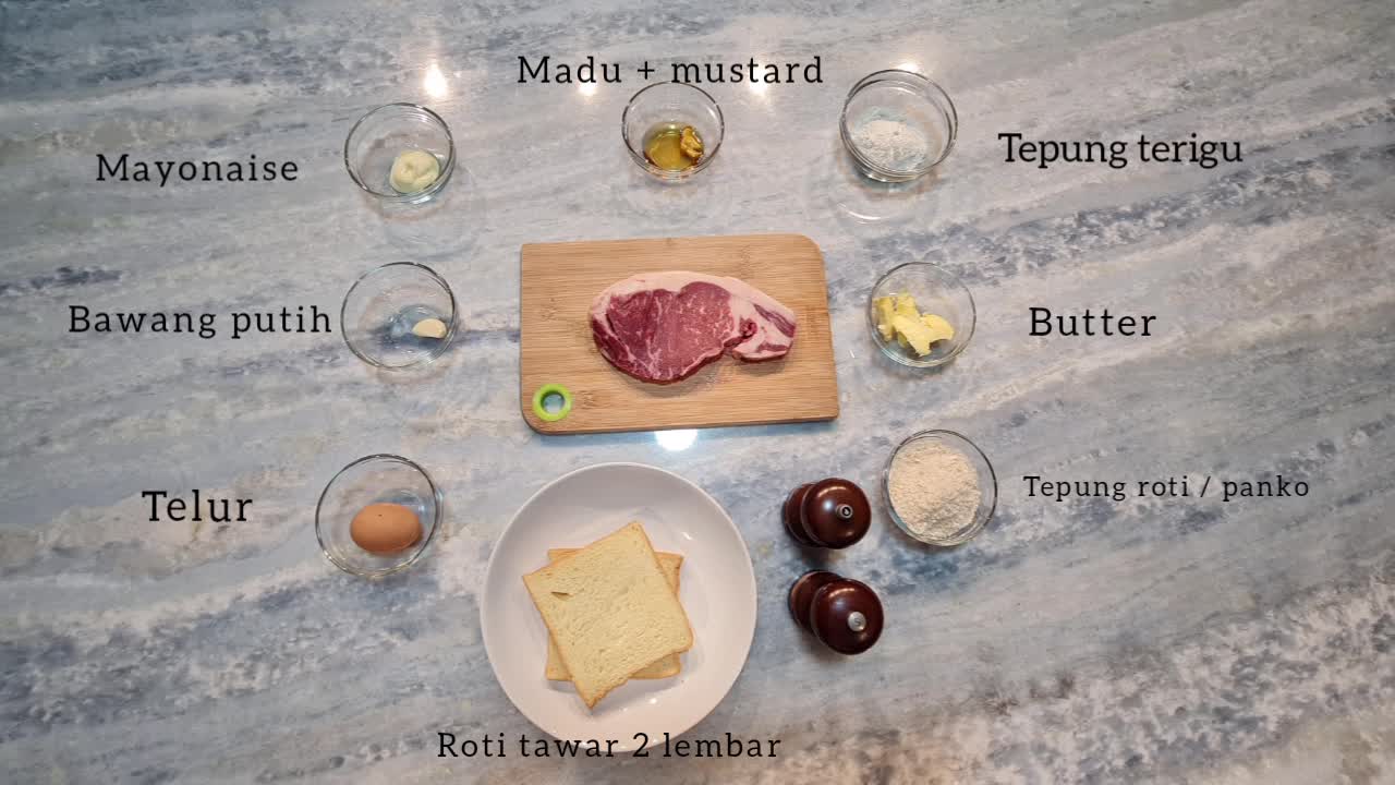 menu beef katsu sandwitch, surya irawan , 32th, domisili jakarta #onlineauditionmci9