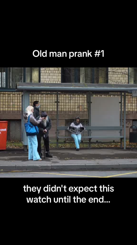 Old man prank