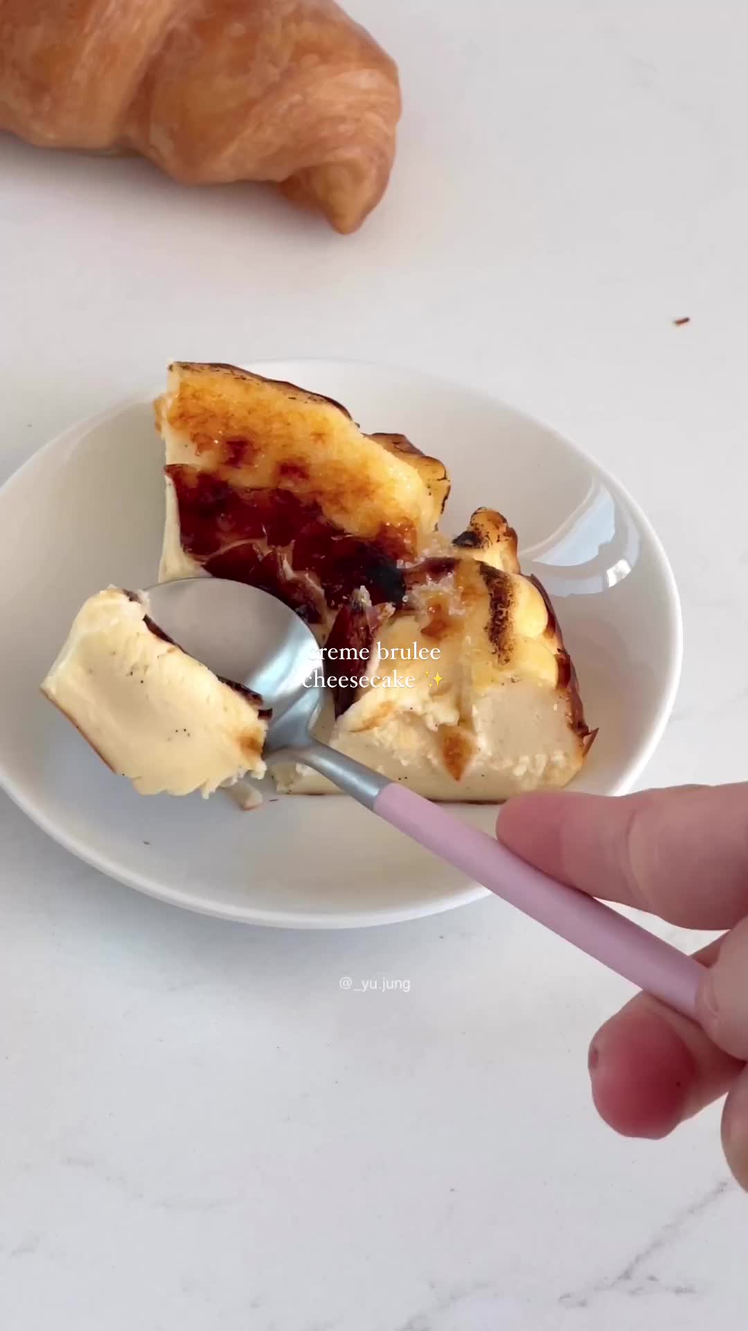 Creme brulee cheesecake🧀