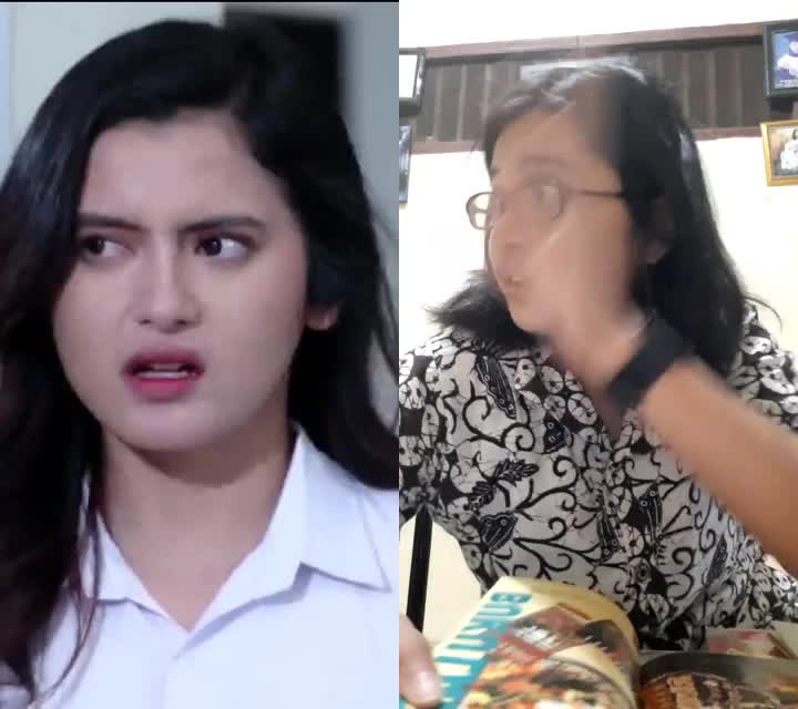 joget2 dia karna cemburu dia nengok si Sopia, ada sepedanya yg baru