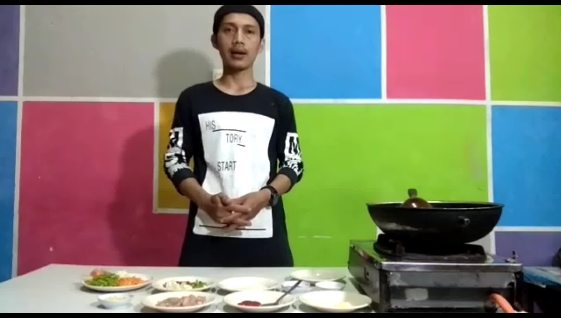 chicken blackpepper and with rice ,asal Sumedang, domisili Bandung,#onlineauditionMCI8