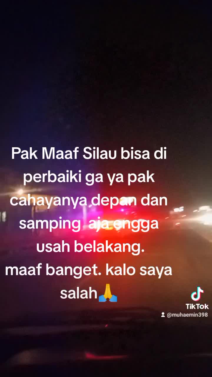 lampunya bikin silau pengendara di belakang