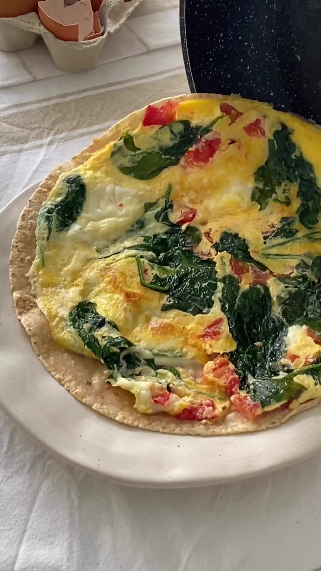 Tortila wraps for breakfast