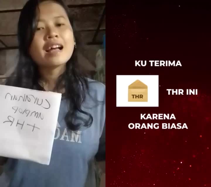 sedih THR tinggal seribu,,ada yg mau nambahin gak nich THR ku 🤭