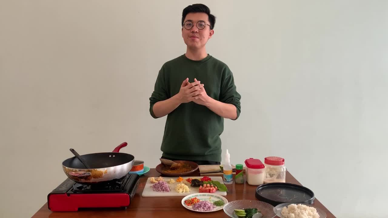 Ayam betutu dengan urap-urap dan sambal matah by kenny #onlineauditionmci8