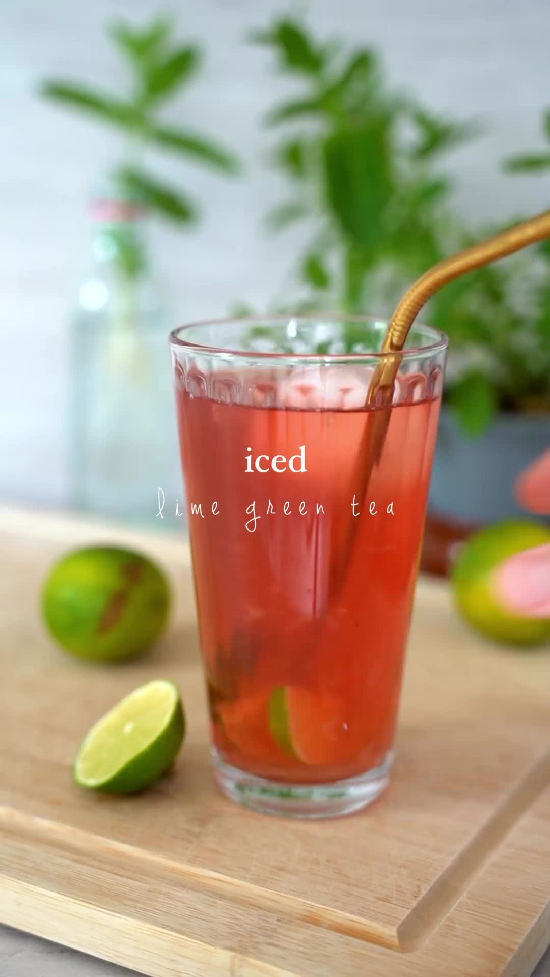 Cara bikin iced lime green tea