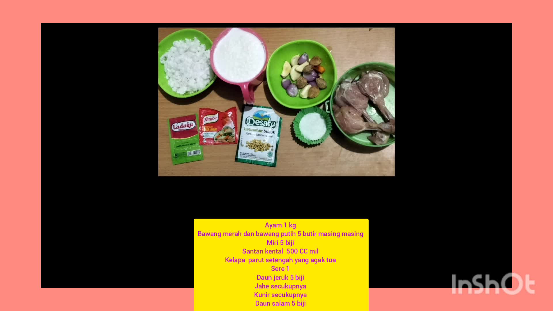nama masakan nagur a Sinjai rong salto jardinier vegetable ( Nasi gurih,ayam Sinjai terong sambel tomat and jardinier vegetable) IG 