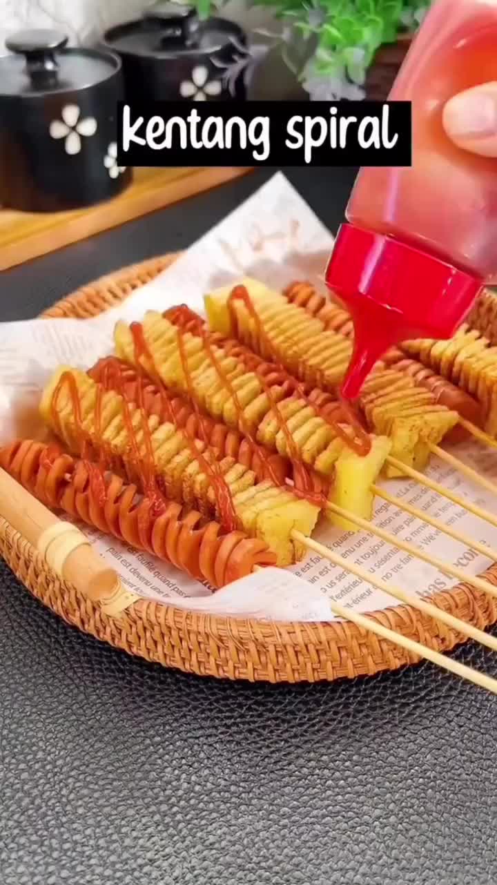 Ide Membuat Kentang Sosis Spiral