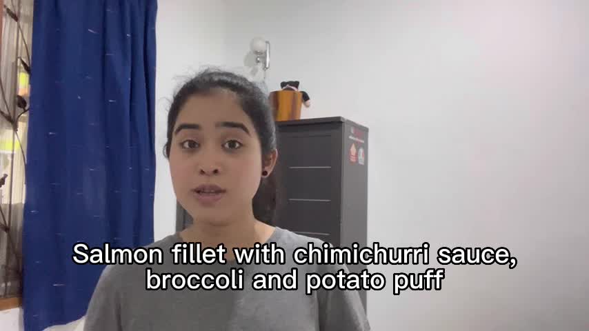 Salmon fillet dengan saus dari Argentina, Chimichurri Sauce! #onlineauditionmci10