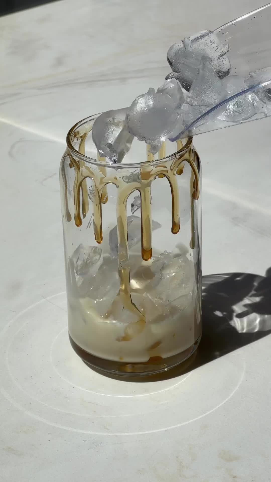 Caramel matcha homemade🤩