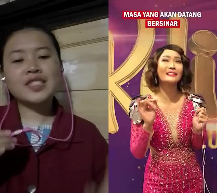 jadilah bintang bersama bunda Inul Daratista #duet popcorn challenge with Inul Daratista 