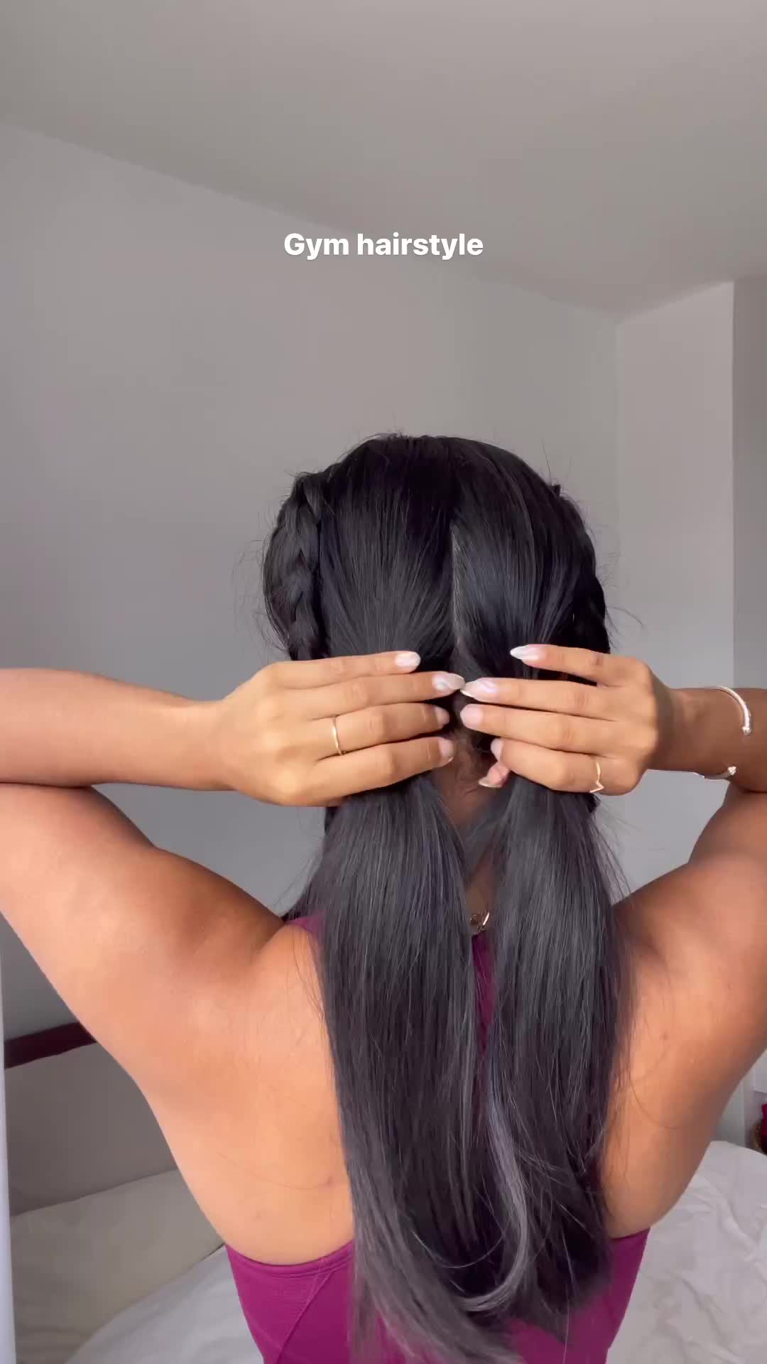 Gym hairstyle idea