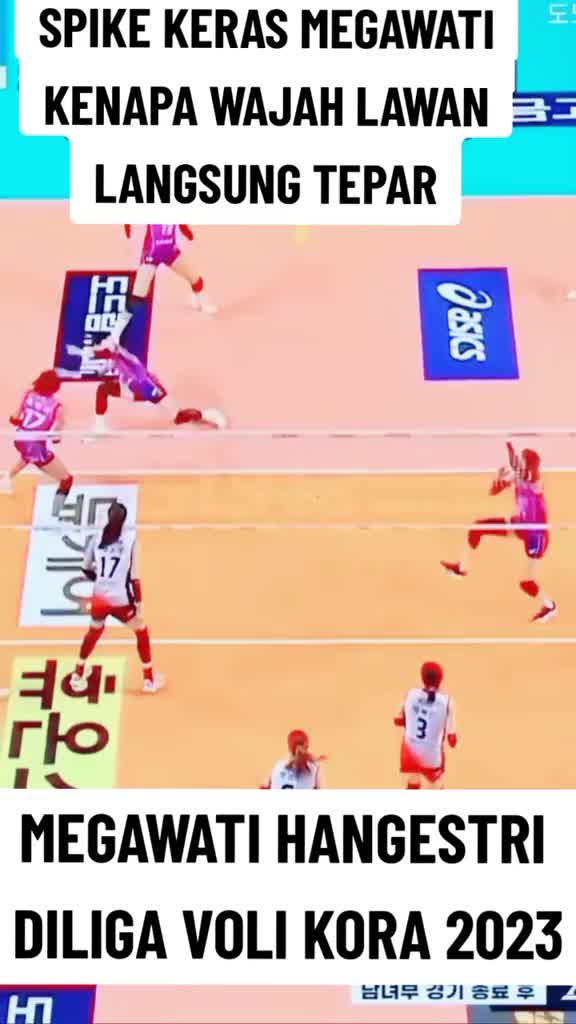 Spike headsoot megawati bikin lawan KO di loga voli Korea