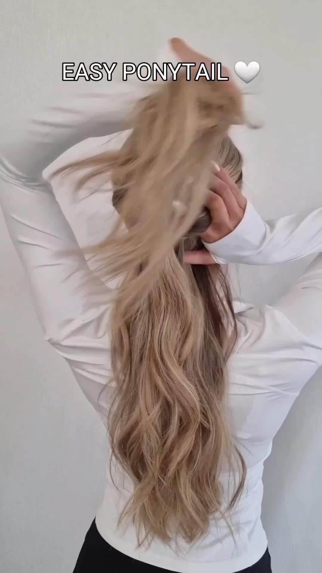 Easy ponytail hairstyle