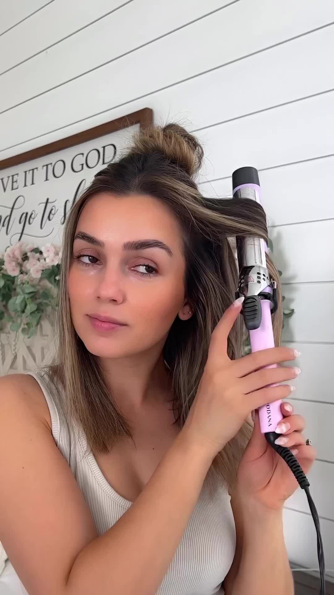 Half up bun tutorial