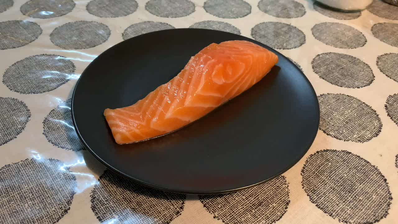 grilled salmon made by 13 years old, eve masterchef