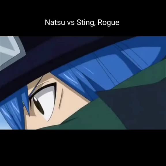 Natsu vs sting and rogue