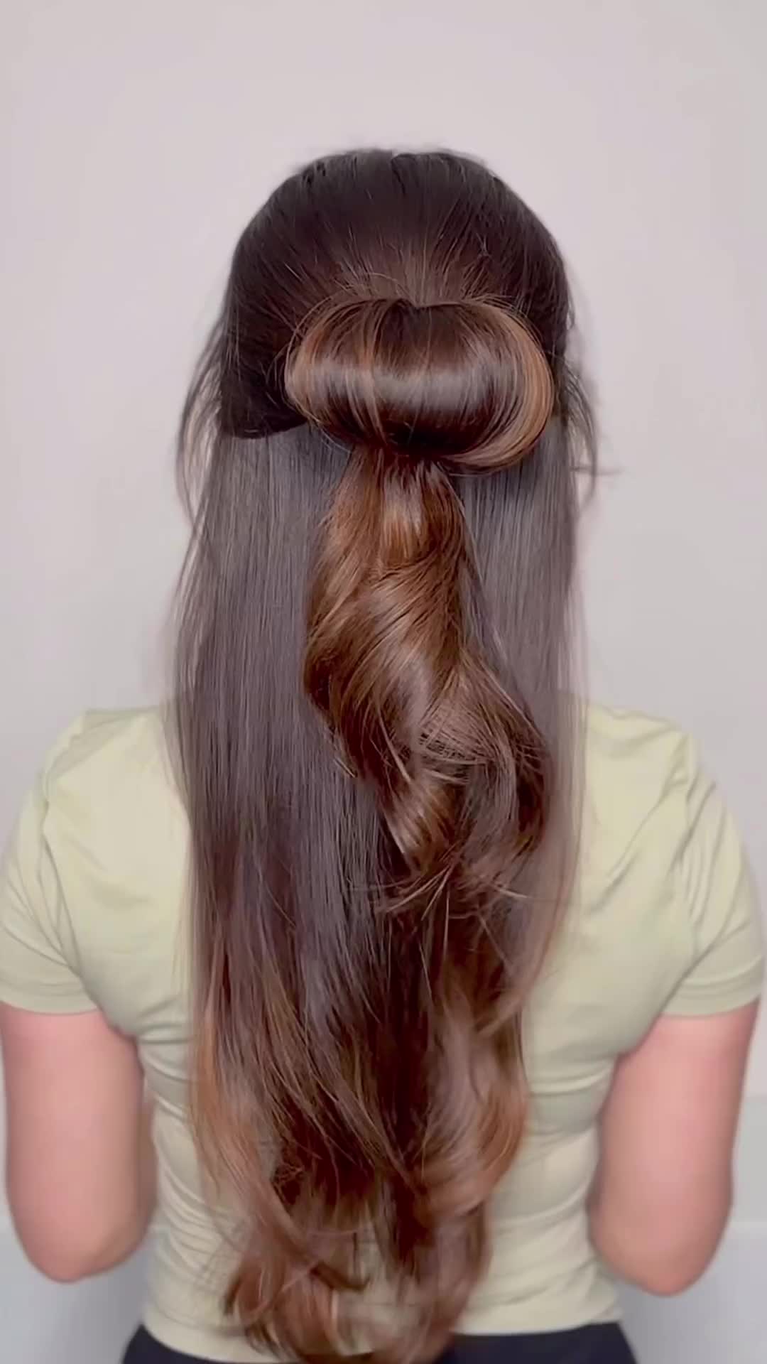 Cute half up hairstyle