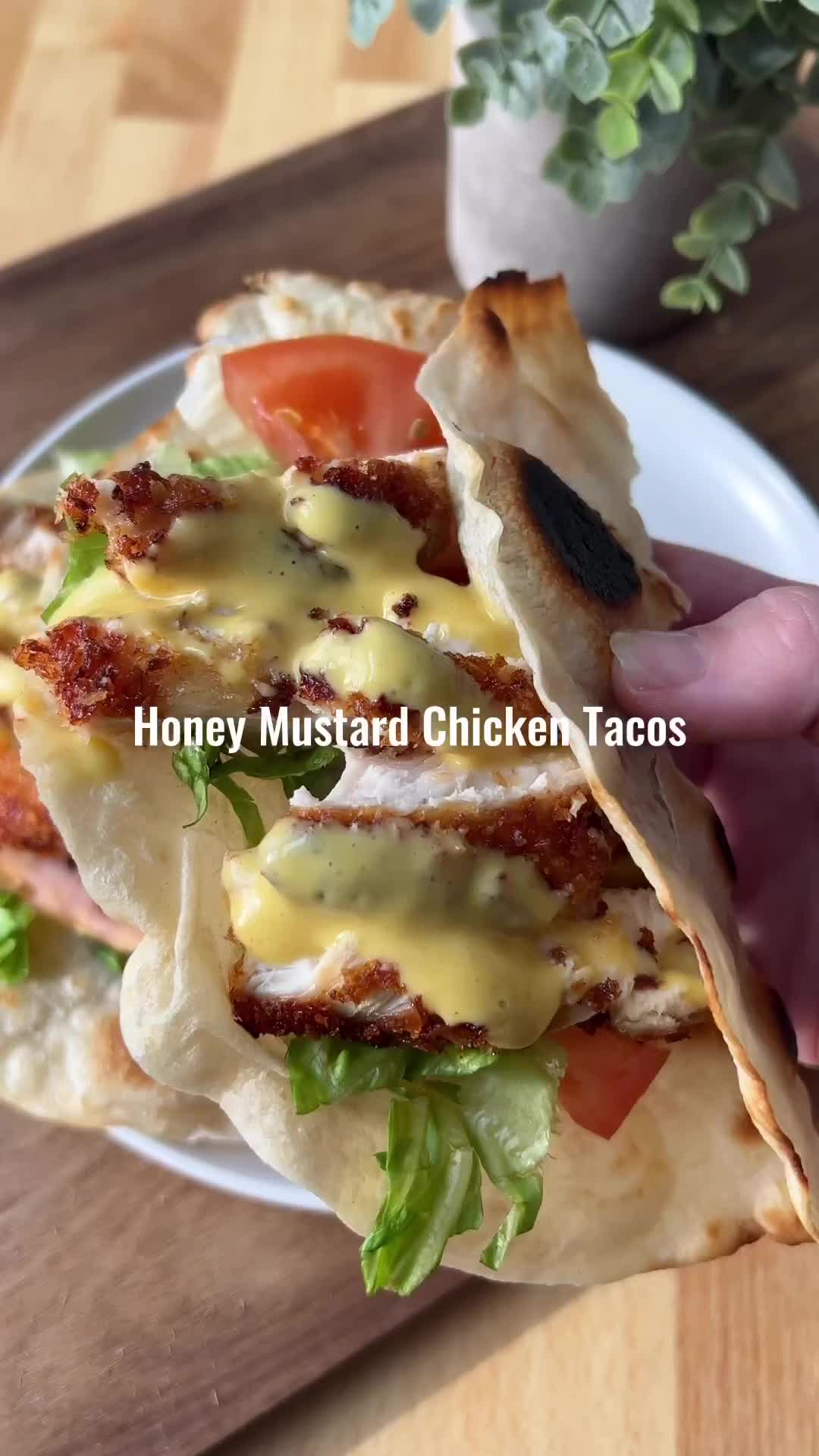 Cara bikin Honey Mustard Chicken Tacos