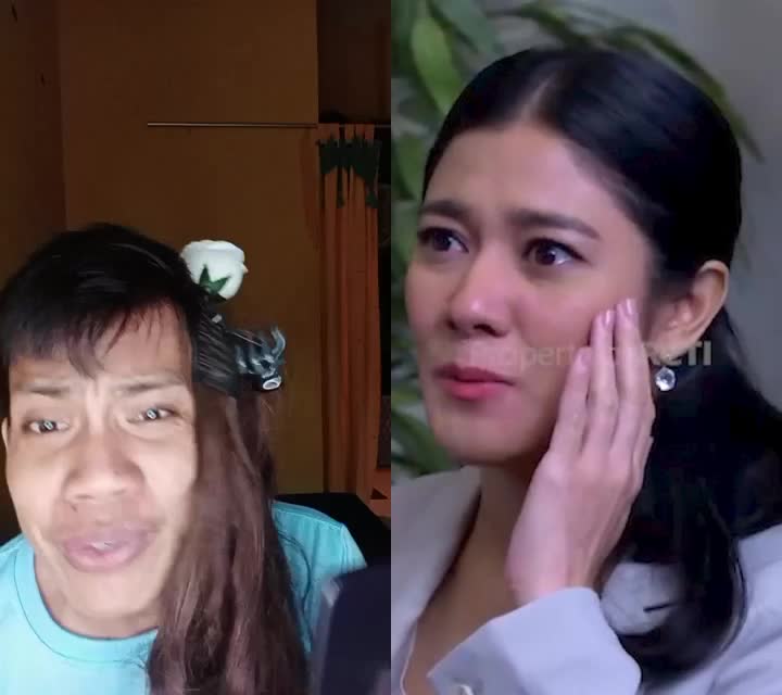 rasakan tamparan ini. dasar pelakor hahahha 